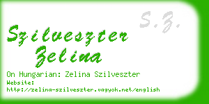 szilveszter zelina business card